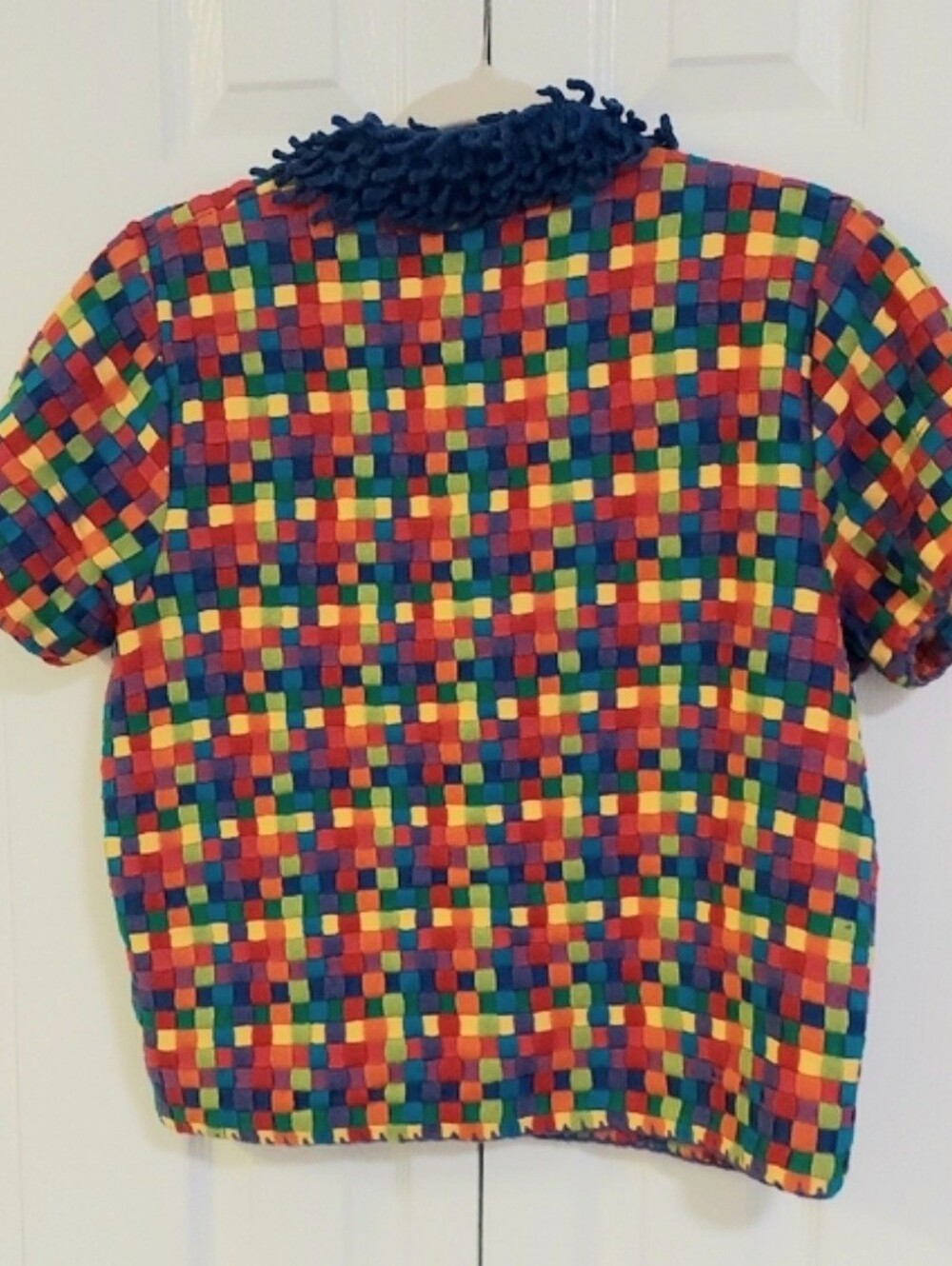 Michael Simon Top, Size M, Woven Knit, Cotton, MultiColor, Vintage - Picture 6 of 9